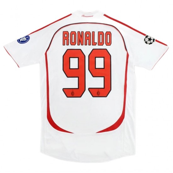 AC Milan Ronaldo #99 UCL Final Retro Jersey Away 2006/07