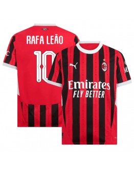 RAFA LE&Atilde;O #10 AC Milan Home Jersey 2024/25 - UCL Font