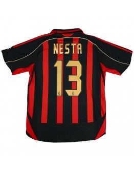 NESTA #13 Retro AC Milan Home Jersey 2006/07