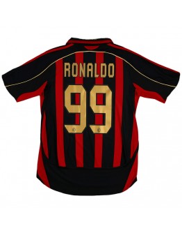 Ronaldo #99 Retro AC Milan Home Jersey 2006/07