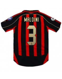 MALDINI #3 Retro AC Milan UCL Home Jersey 2006/07