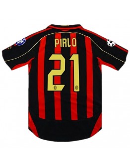 PIRLO #21 Retro AC Milan UCL Home Jersey 2006/07