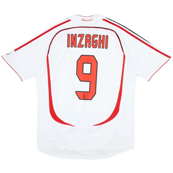 INZAGHI #9 Retro AC Milan UCL Final Away Jersey 2006/07