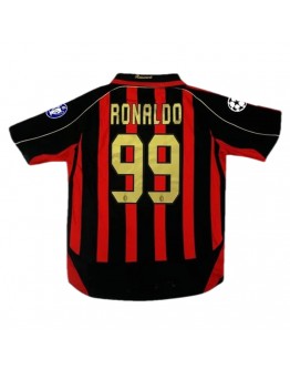 Ronaldo #99 Retro AC Milan UCL Home Jersey 2006/07