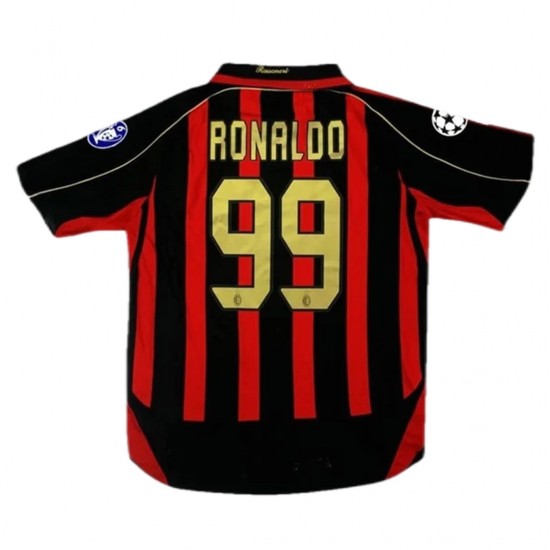 Ronaldo #99 Retro AC Milan UCL Home Jersey 2006/07