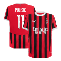 PULISIC #11 AC Milan Home Match Jersey 2024/25 - UCL Font