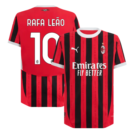 RAFA LE&Atilde;O #10 AC Milan Home Jersey Player Version 2024/25