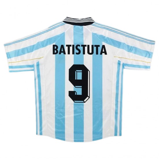 BATISTUTA #9 Retro Argentina Home Jersey World Cup 1998