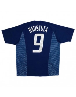 BATISTUTA #9 Retro Argentina Away Jersey World Cup 2002