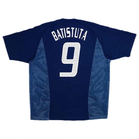 BATISTUTA #9 Retro Argentina Away Jersey World Cup 2002