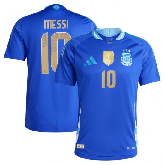 Messi #10 Argentina Away Jersey Player Version Copa America 2024