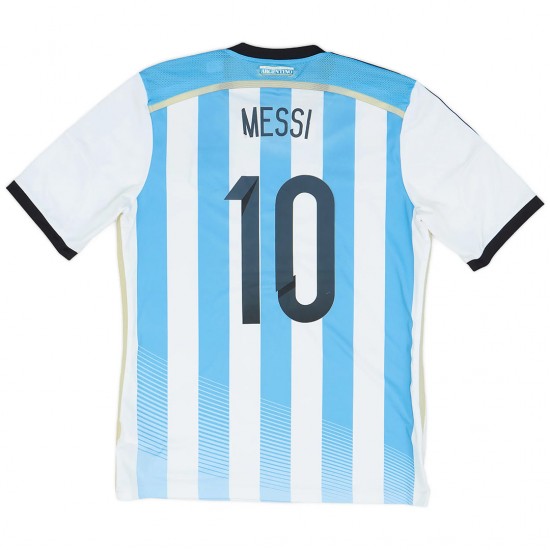 Messi #10 Argentina Retro Home Jersey 2014/15