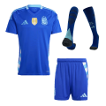 [Super Replica] Argentina Away Full Kit(Jersey+Shorts+Socks) Copa America 2024