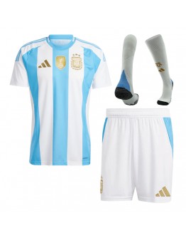 [Super Replica] Argentina Home Whole Kit(Jersey+Shorts+Socks) Copa America 2024