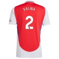 [Super Replica] SALIBA #2 Arsenal Home Jersey 2024/25