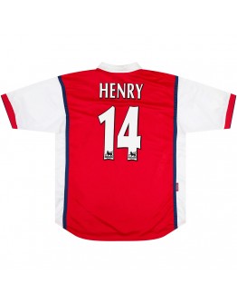 HENRY #14 Arsenal Retro Jersey Home 1998/99