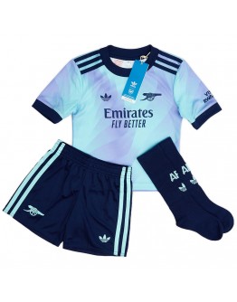 Kids Arsenal Third Full Kit(Jersey+Shorts+Socks) 2024/25