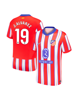 J.ALVAREZ #19 Atletico Madrid Home Jersey 2024/25