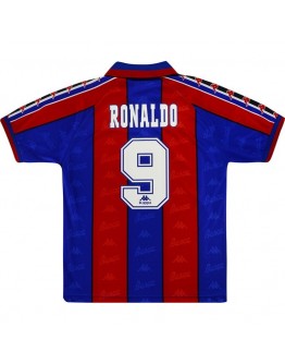 Barcelona Ronaldo #9 Retro Home Jersey 1996/97