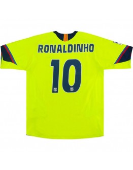 Ronaldinho #10 Retro Barcelona Away Jersey 2005/06