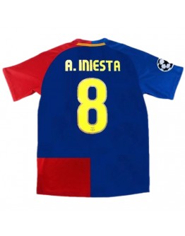 Barcelona A.INIESTA #8 UCL Final Retro Jersey Home 2008/09