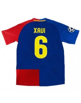 Barcelona XAVI #6 UCL Final Retro Jersey Home 2008/09