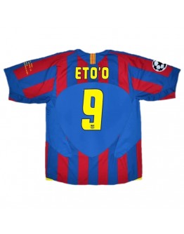 ETO'O #9 Retro Barcelona UCL Final Home Jersey 2005/06