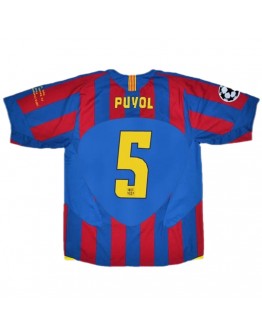 Puyol #5 Retro Barcelona UCL Final Home Jersey 2005/06