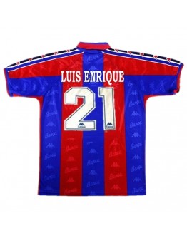 Luis Enrique #21 Retro Barcelona Home Jersey 1996/97