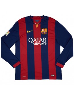 Retro Barcelona Home Long Sleeve Jersey 2014/15