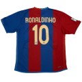 Ronaldinho #10 Barcelona Retro Home Jersey 2006/07