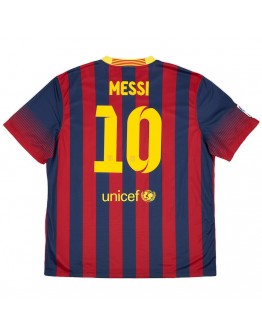 Messi #10 Retro Barcelona Home Jersey 2013/14