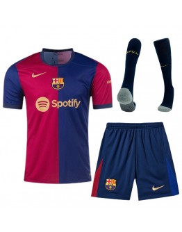 [Super Replica] Barcelona Home Full Kit(Jersey+Shorts+Socks) 2024/25