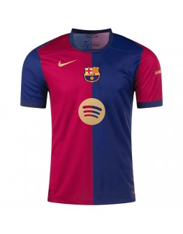 [Super Replica] Barcelona Home Spotify Logo Without Text Jersey 2024/25