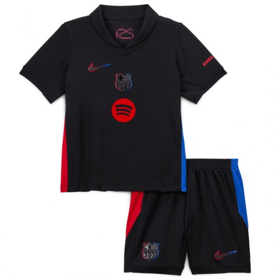 Kids Barcelona Away Spotify Logo Without Text Jersey Kit 2024/25