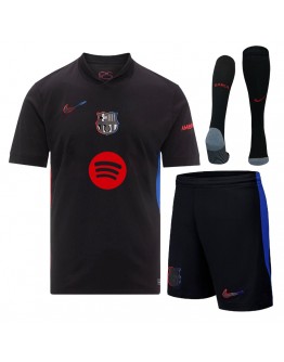 Barcelona Away Spotify Logo Without Text Full Kit(Jersey+Shorts+Socks) 2024/25