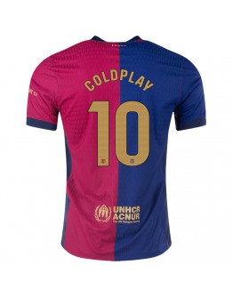 COLDPLAY #10 x Barcelona Home Coldplay Match Jersey 2024/25