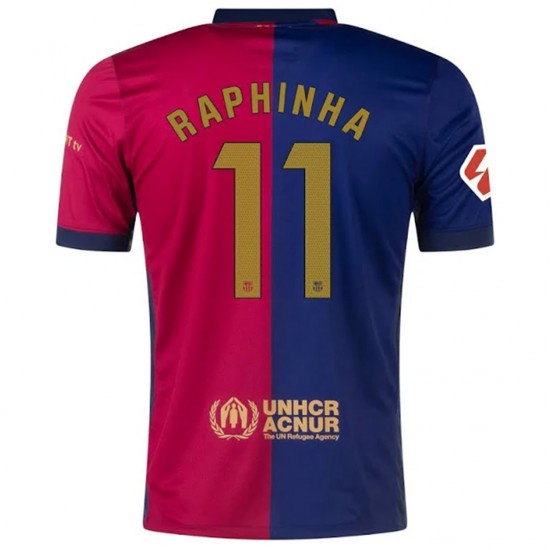 [Super Replica] RAPHINHA #11 Barcelona Home Spotify Logo Without Text Jersey 2024/25