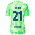 F.DE JONG #21 Barcelona Third Spotify Logo Without Text Jersey 2024/25 - UCL Font