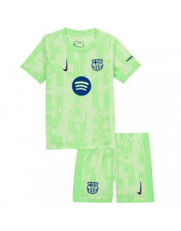 Kids Barcelona Third Spotify Logo Without Text Jersey Kit 2024/25