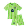 Kids Barcelona Third Spotify Logo Without Text Jersey Kit 2024/25