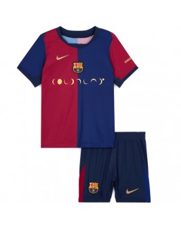 Kids Barcelona x Coldplay Home Jersey Kit 2024/25