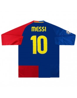 Barcelona Messi #10 UCL Final Retro Long Sleeve Home 2008/09