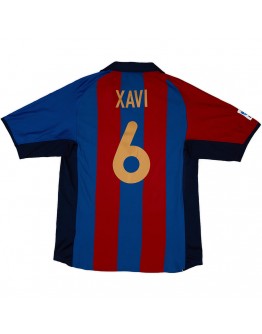 XAVI #6 Retro Barcelona Home Jersey 2001/02