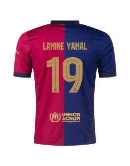 [Super Replica] LAMINE YAMAL #19 Barcelona Home Jersey 2024/25 - UCL Font