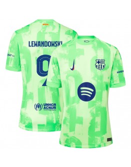 LEWANDOWSKI #9 Barcelona Third Spotify Logo Without Text Jersey 2024/25 - UCL Font