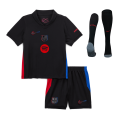 Kids Barcelona Away Spotify Logo Without Text Full Kit(Jersey+Shorts+Socks) 2024/25