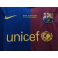 Barcelona Messi #10 UCL Final Retro Long Sleeve Home 2008/09