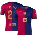 [Super Replica] F.DE JONG #21 Barcelona Home Spotify Logo Without Text Jersey 2024/25