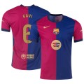 GAVI #6 Barcelona Home Spotify Logo Without Text Match Jersey 2024/25